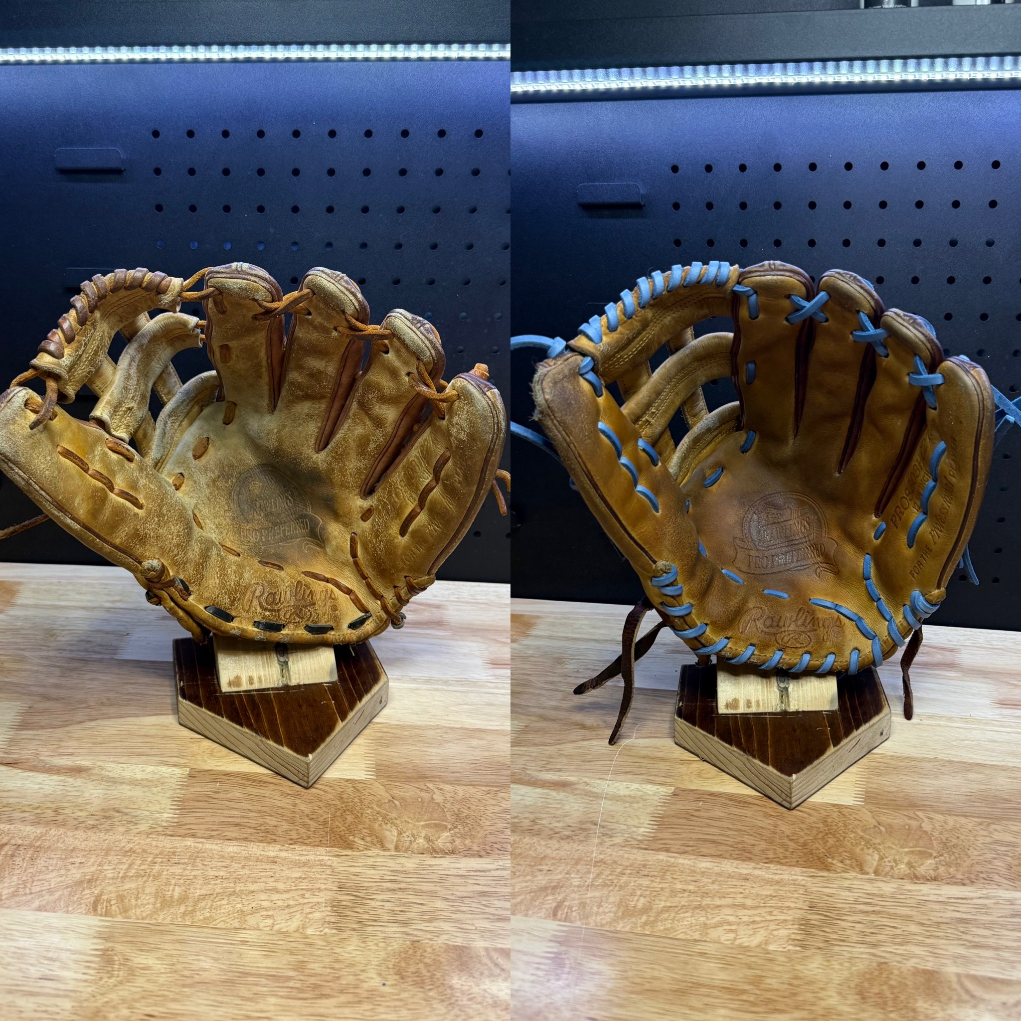 Rawlings Heart of the Hide full restoration - clean/condition/relace/hand stall pad