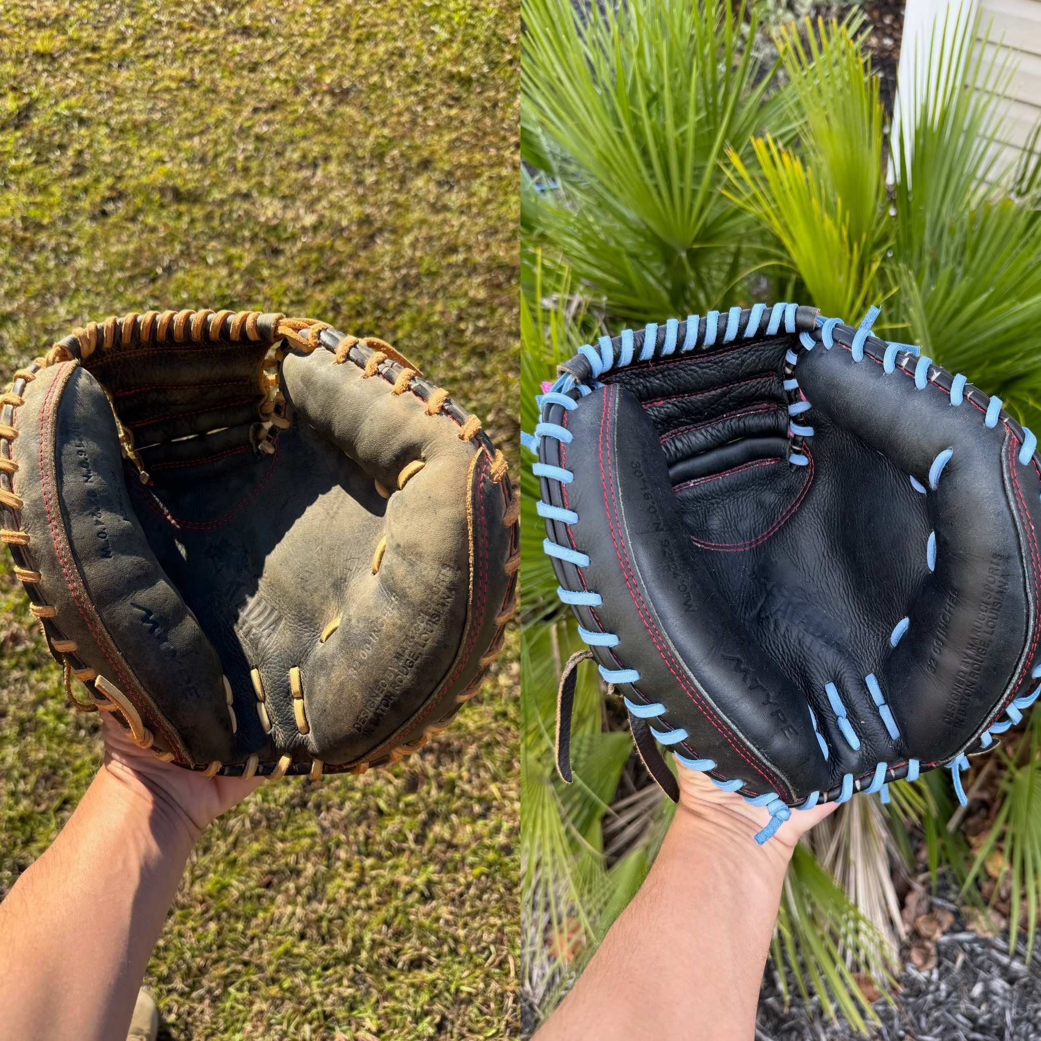 Marucci Acadia series catchers mitt full service with carolina blue lace