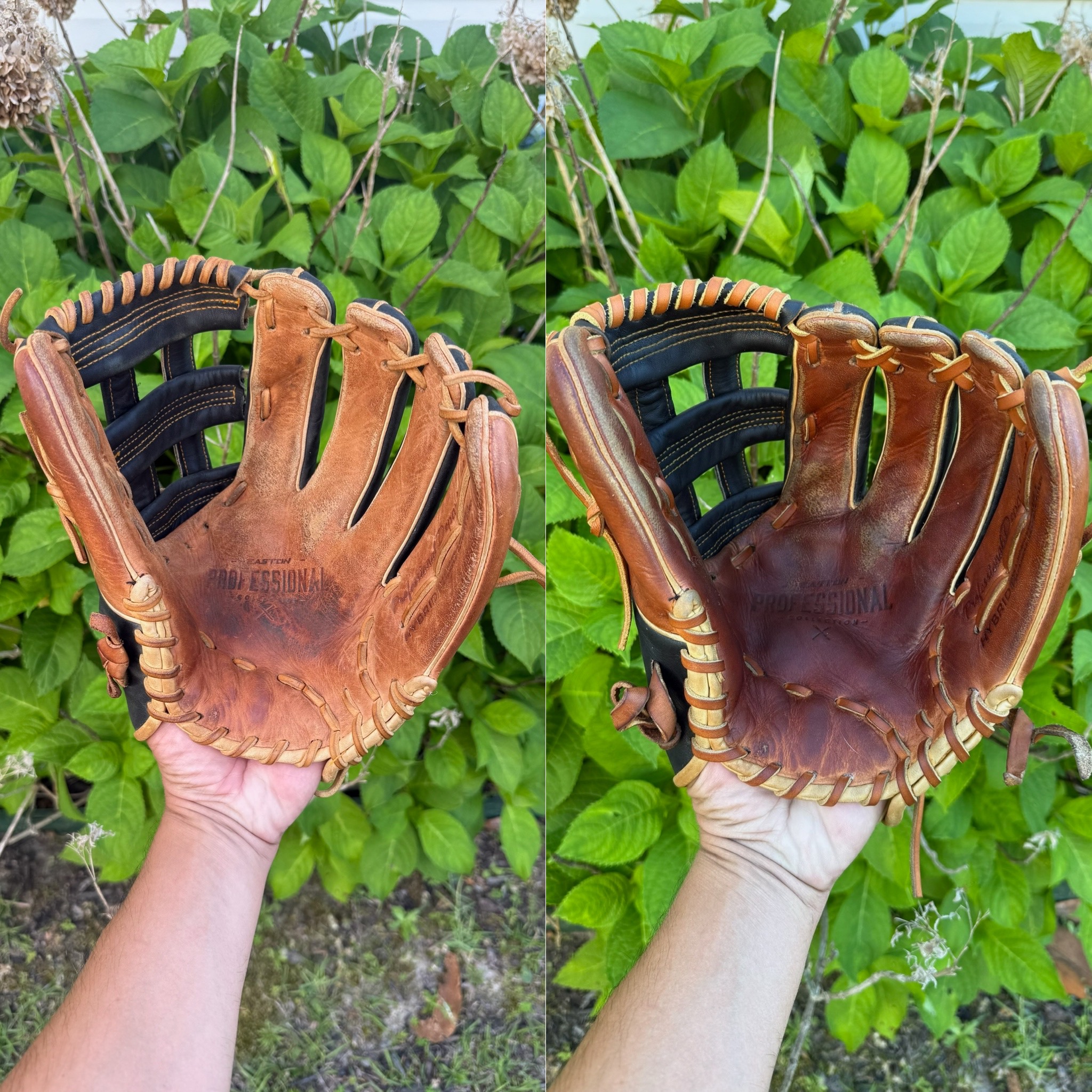Easton Professional softball glove full clean and condition with tan lace