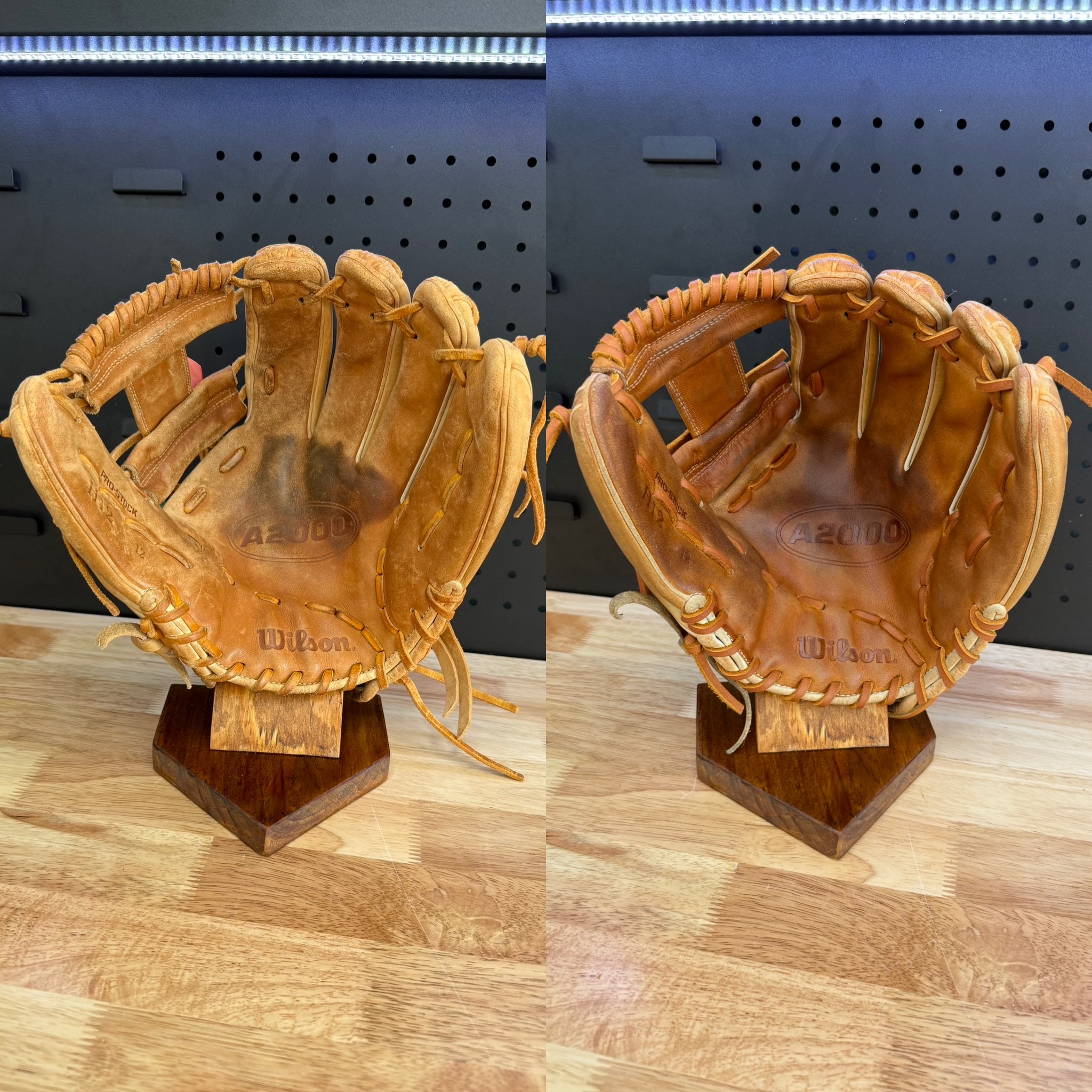 Wilson A2000 clean, condition, relace (full restoration), I-web with indian tan lace
