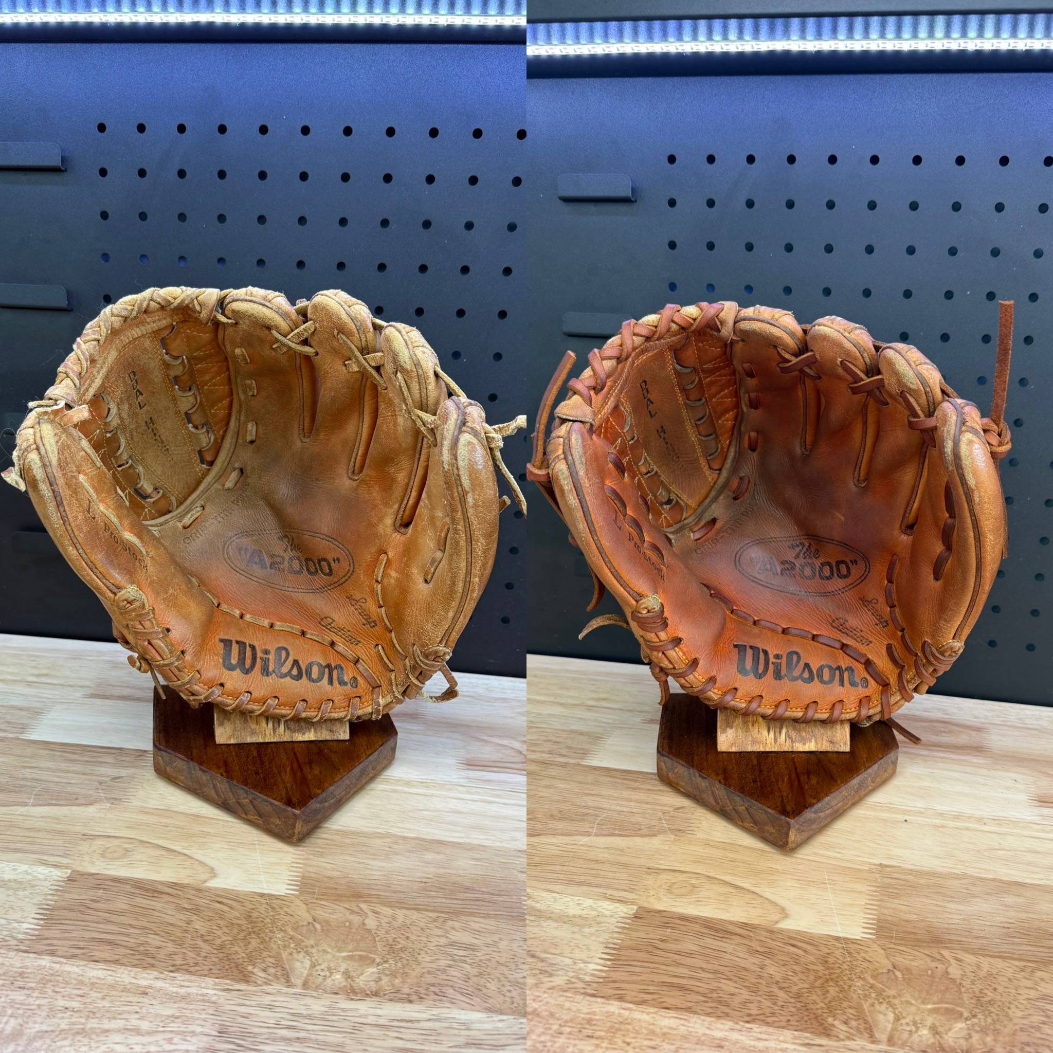 Wilson The A2000 L Pro Stock full clean and conditioning and relace with indian tan lace