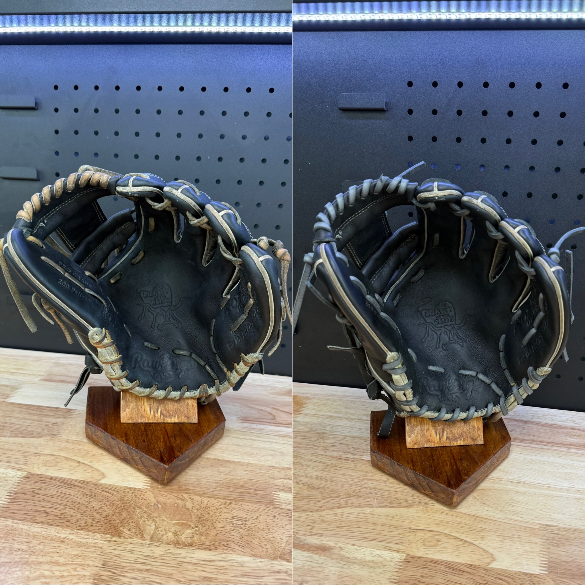 Rawlings heart of the hide relace, I-web with gray lace